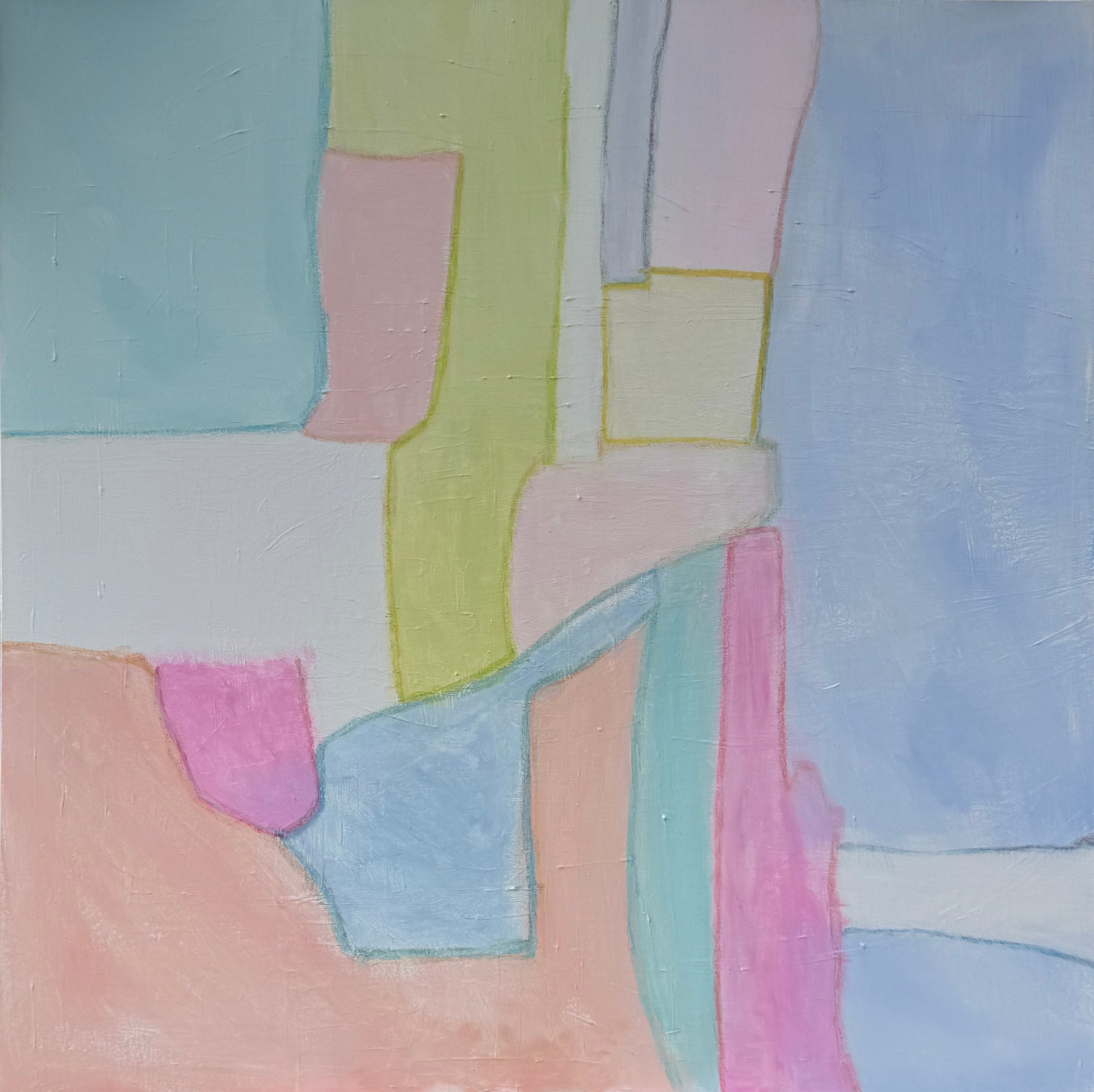 48 x 48 / Abstract Pastels on Canvas