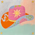 36 x 36 / cowboy hat
